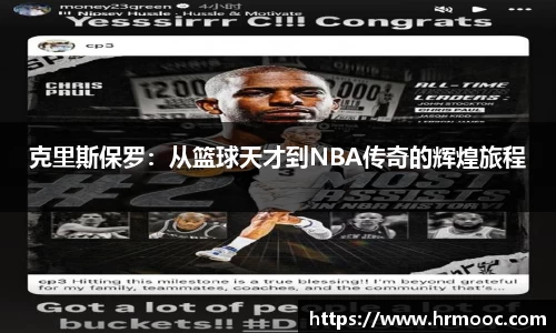 克里斯保罗：从篮球天才到NBA传奇的辉煌旅程
